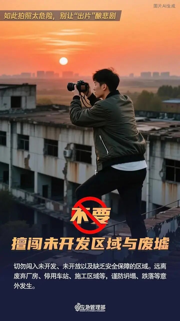 女子为“出片”摔下山坡！假期出游，这些拍照姿势别学
