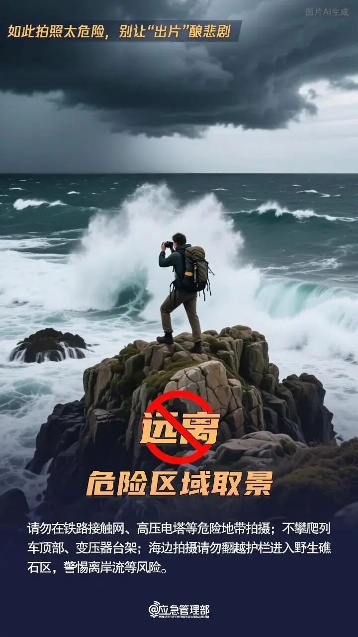女子为“出片”摔下山坡！假期出游，这些拍照姿势别学