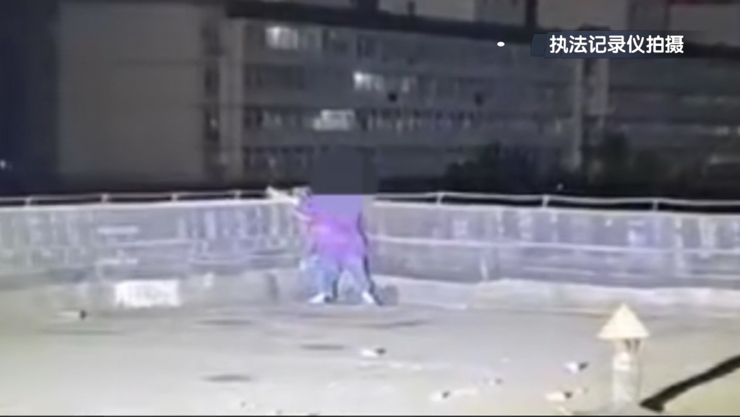 北京:女子站上天台轻生 特警飞身营救 北京:女子站上天台轻生 特警飞身营救