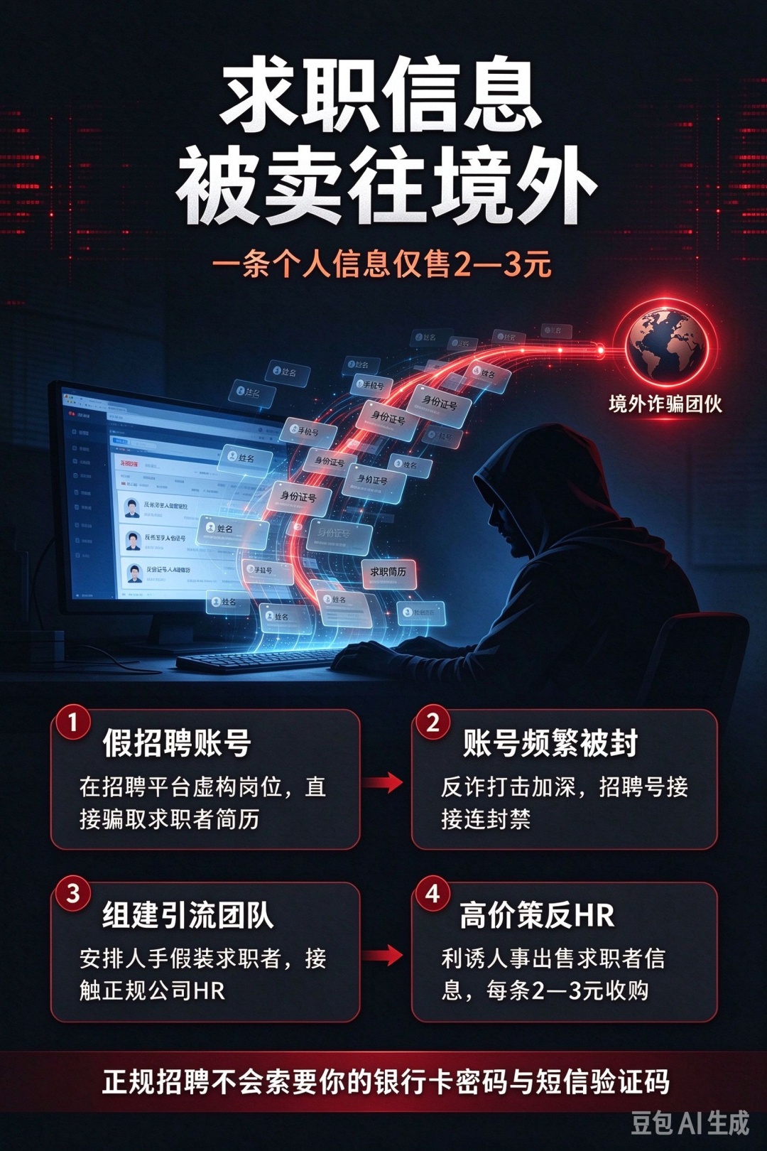 假冒求职者“策反”HR,不到1年出售公民个人信息近90万条!福州法院判了! 假冒求职者“策反”HR,不到1年出售公民个人信息近90万条!福州法院判了!
