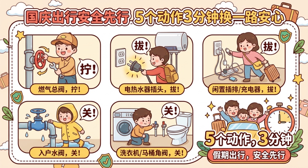 国庆出行前,记得多花3分钟! 国庆出行前,记得多花3分钟!