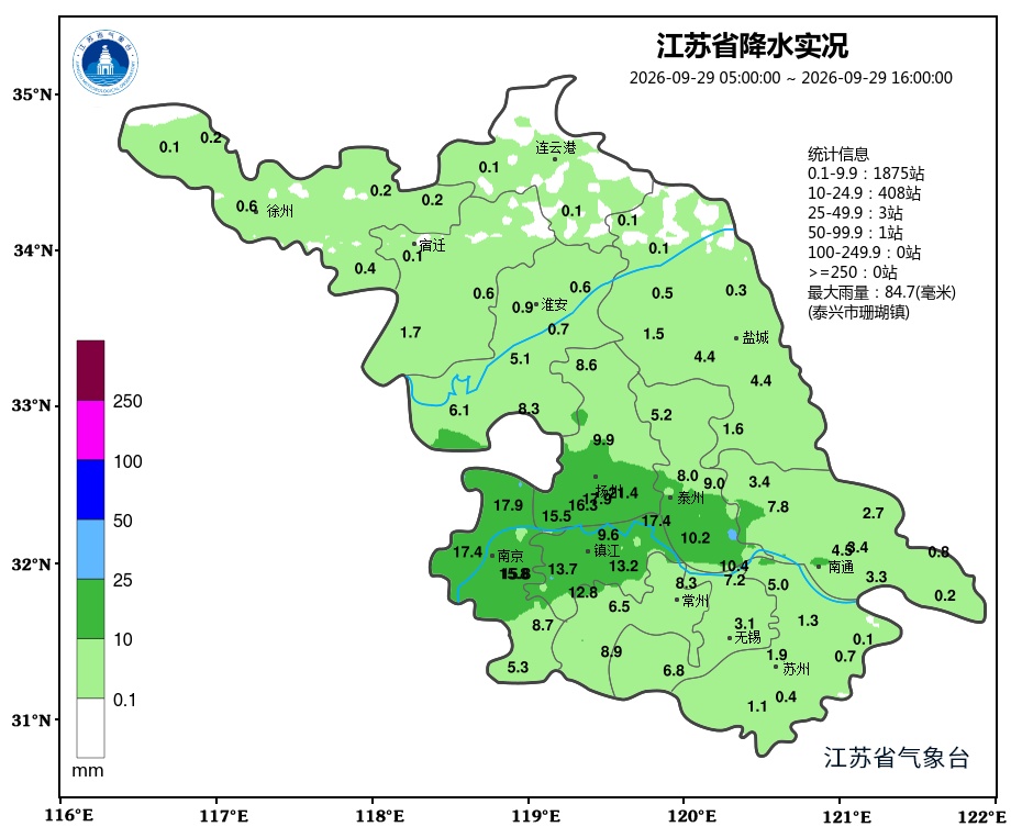 暴跌至9℃！中到大雨、阵风8级，江苏天气预测