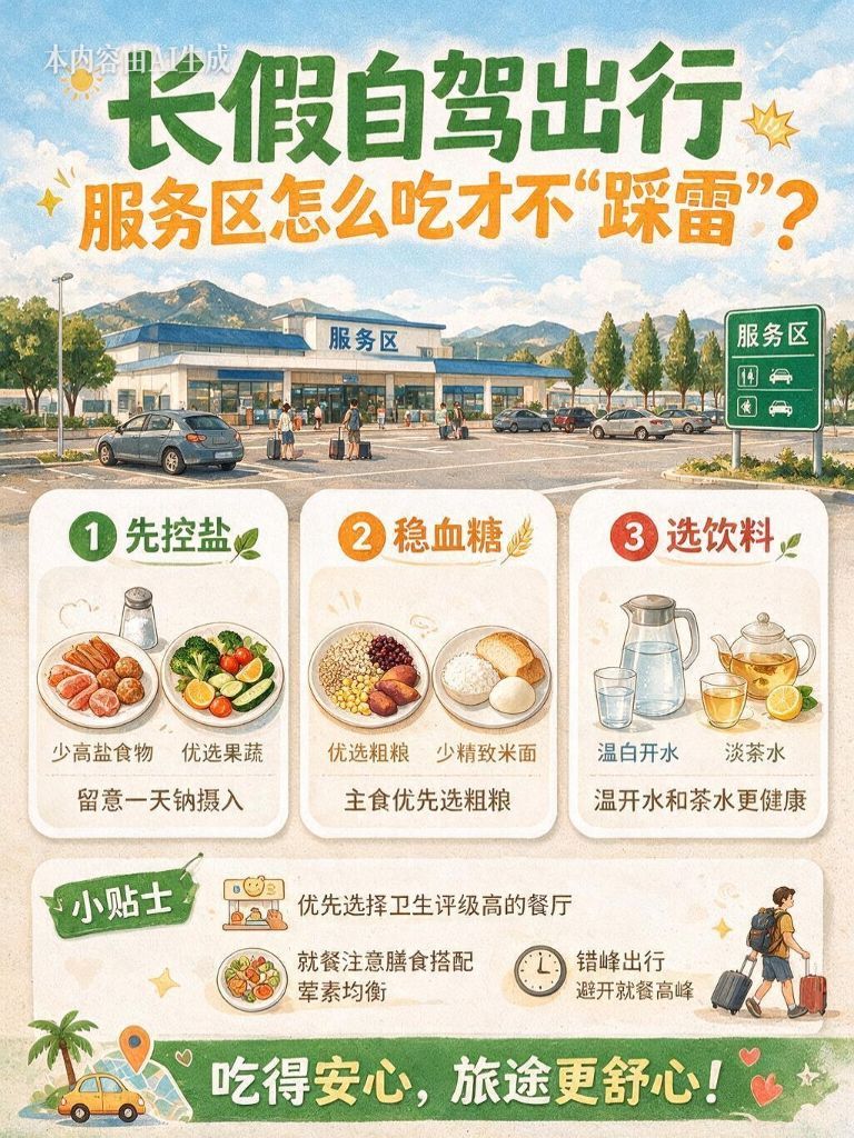 长假自驾出行,服务区怎么吃才不“踩雷”? 长假自驾出行,服务区怎么吃才不“踩雷”?