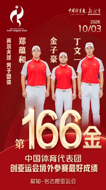 祝贺中国体育代表团亚运166金创历史 祝贺中国体育代表团亚运166金创历史