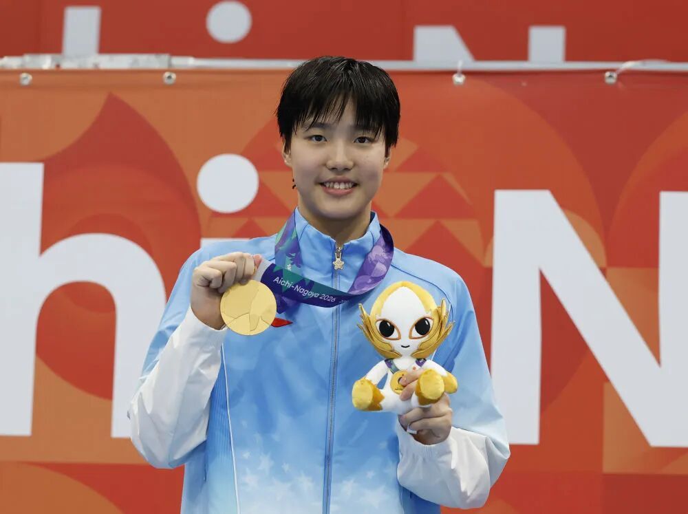 中国13岁小将于子迪当选本届亚运会女子最有价值运动员! 中国13岁小将于子迪当选本届亚运会女子最有价值运动员!