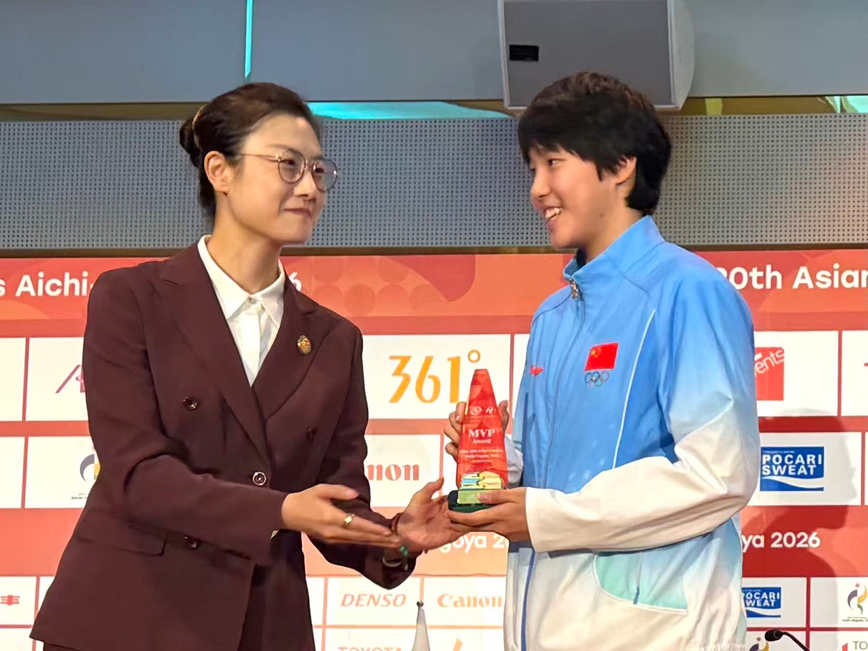 于子迪当选名古屋亚运会最有价值女运动员 于子迪当选名古屋亚运会最有价值女运动员