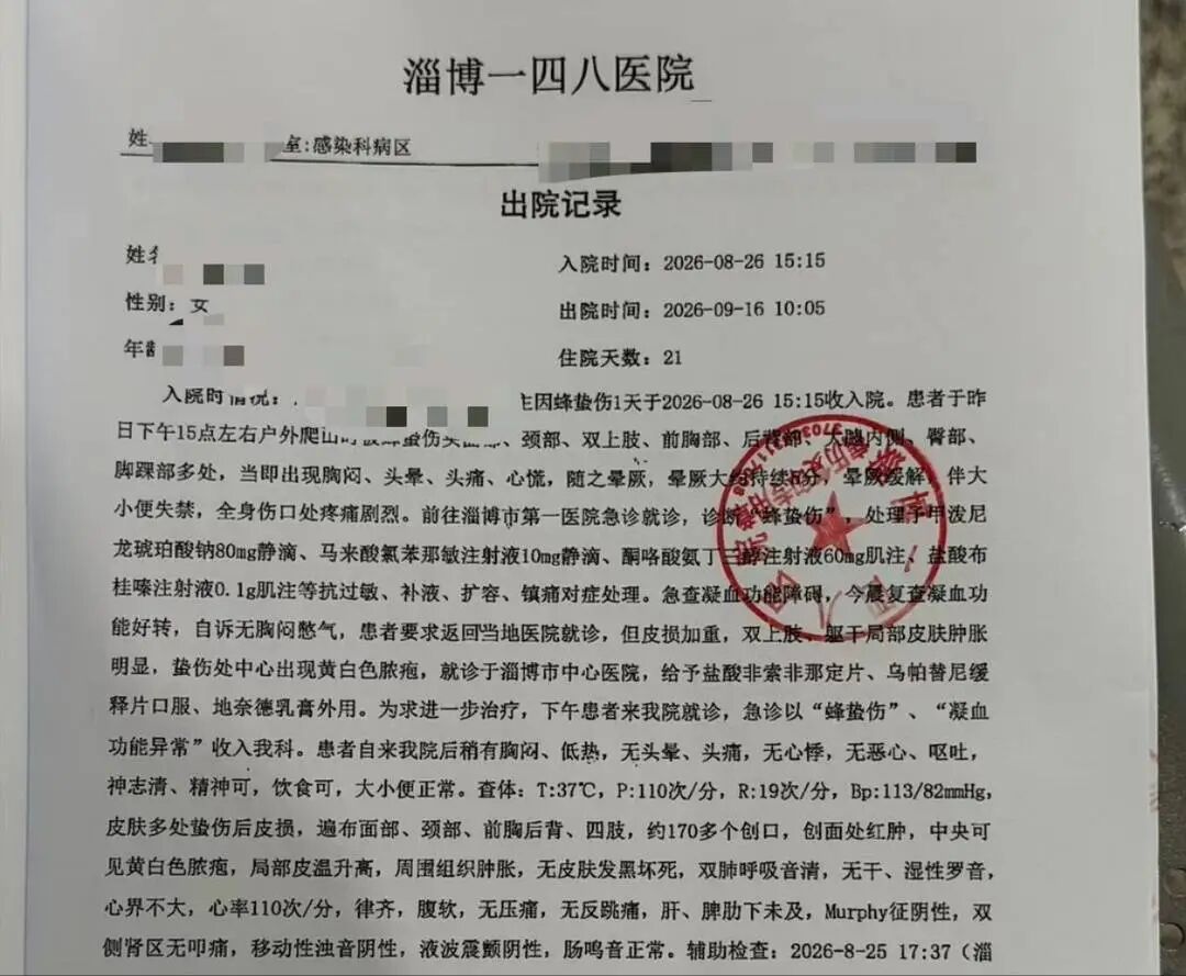 游客玩飞拉达被马蜂蜇出170多处创口,向商家索赔5万元未谈拢,当地镇政府介入调解 游客玩飞拉达被马蜂蜇出170多处创口,向商家索赔5万元未谈拢,当地镇政府介入调解