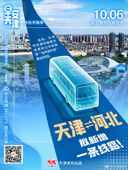 天津⇌河北拟新增一条线路！