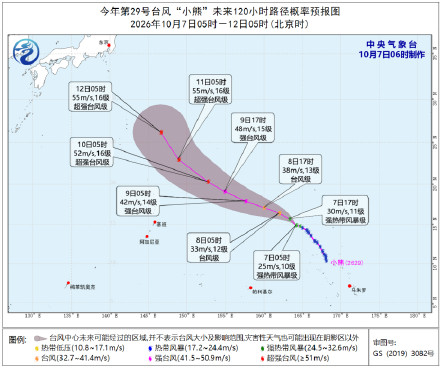 今年第29号台风小熊 今年第29号台风小熊
