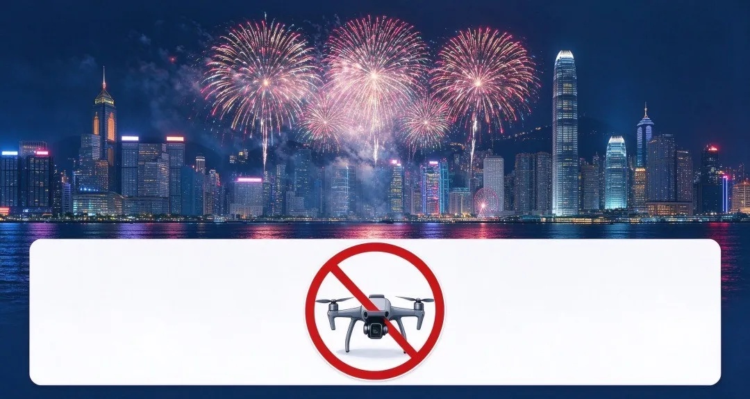 在香港禁飞区航拍维港烟花?违规严查! 在香港禁飞区航拍维港烟花?违规严查!