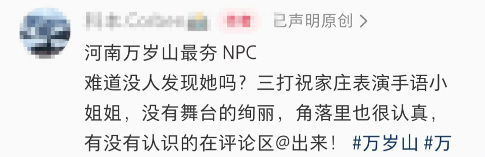 河南万岁山一手语翻译被赞“最夯NPC”，景区：免费提供，想让每位游客都有良好观感