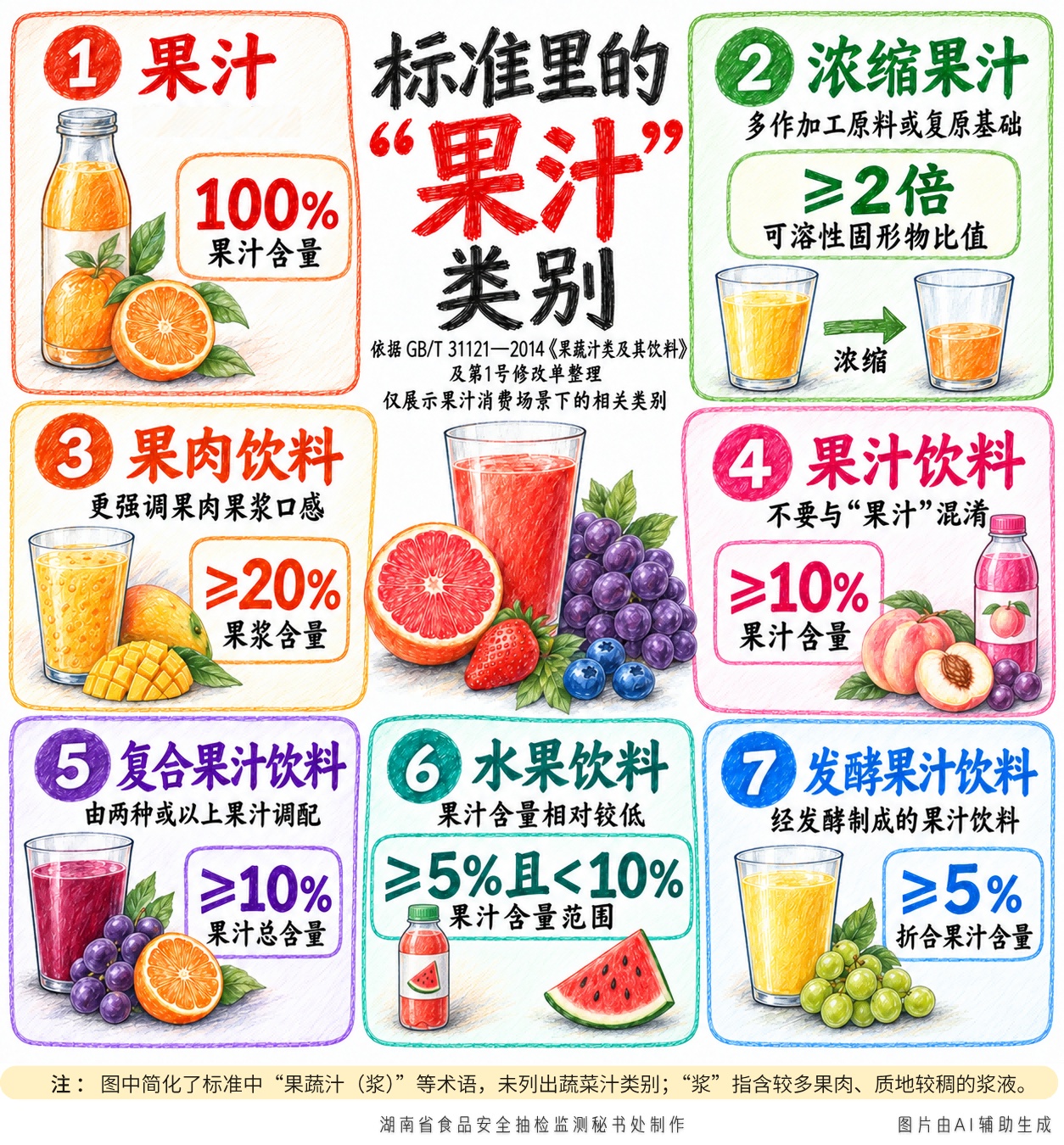 果汁选购消费提示 果汁选购消费提示