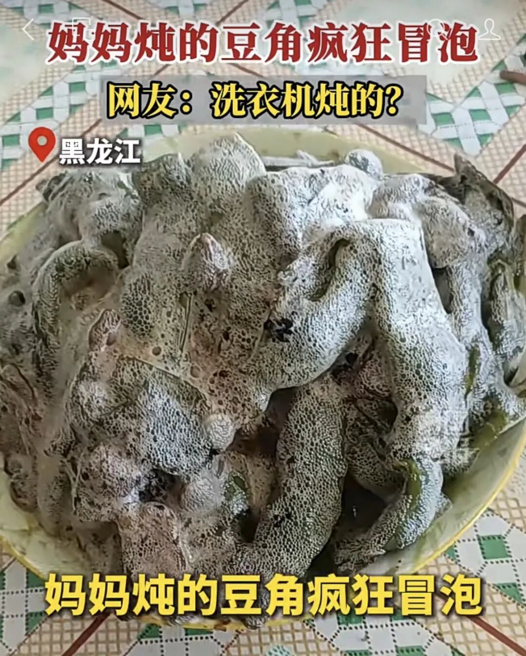 女子吐槽妈妈炖的豆角疯狂冒泡!还以为长毛了…网友:放洗衣机里炖的? 女子吐槽妈妈炖的豆角疯狂冒泡!还以为长毛了…网友:放洗衣机里炖的?