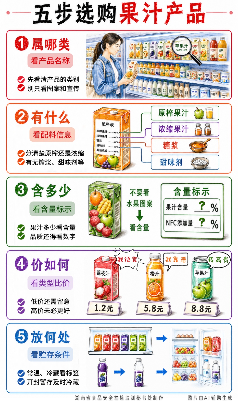 果汁选购消费提示 果汁选购消费提示