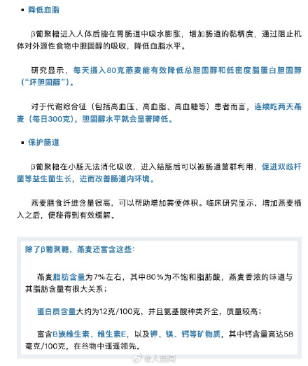 减重、控糖、降血脂！燕麦的好处原来这么多