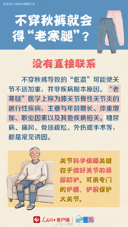 不穿秋裤真的会得老寒腿? 不穿秋裤真的会得老寒腿?