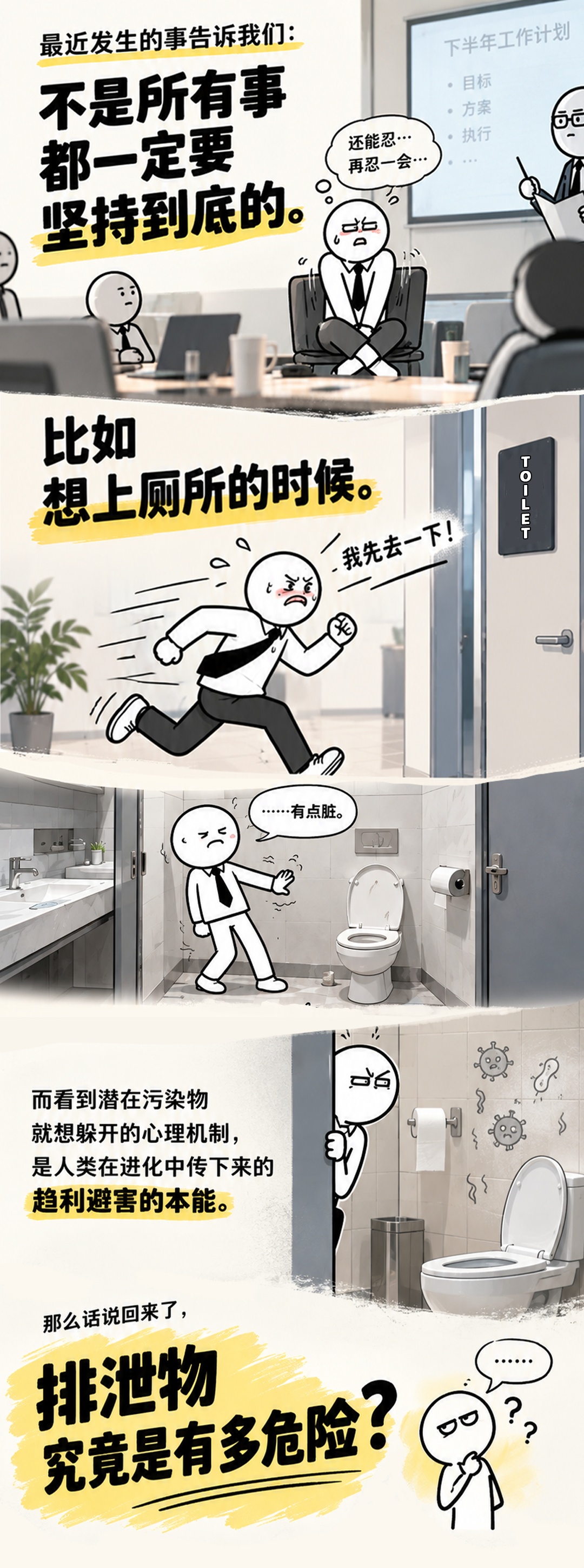 你以为隔着厕纸就没碰到？厕所里这些事，比你想的复杂
