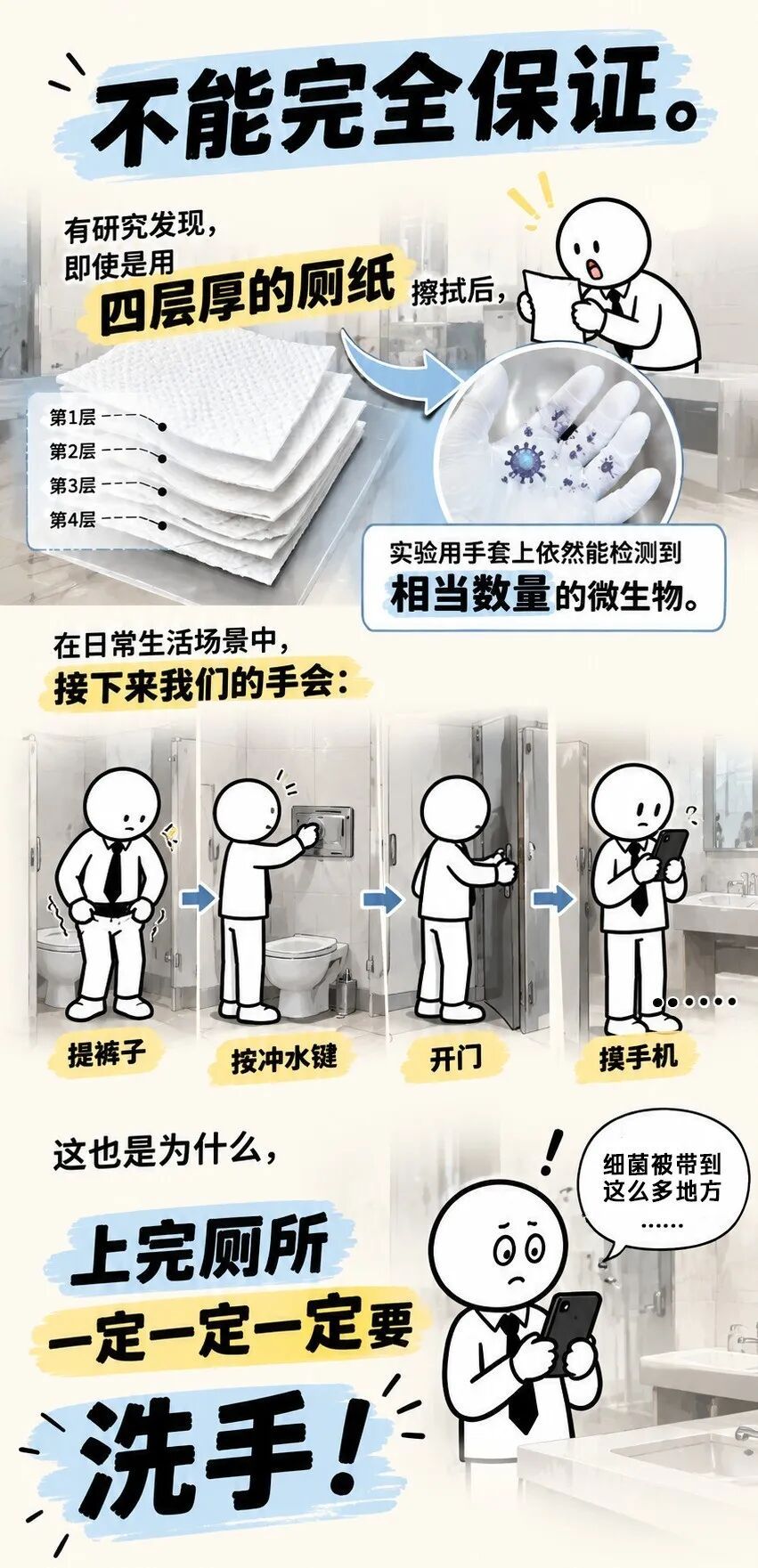你以为隔着厕纸就没碰到？厕所里这些事，比你想的复杂