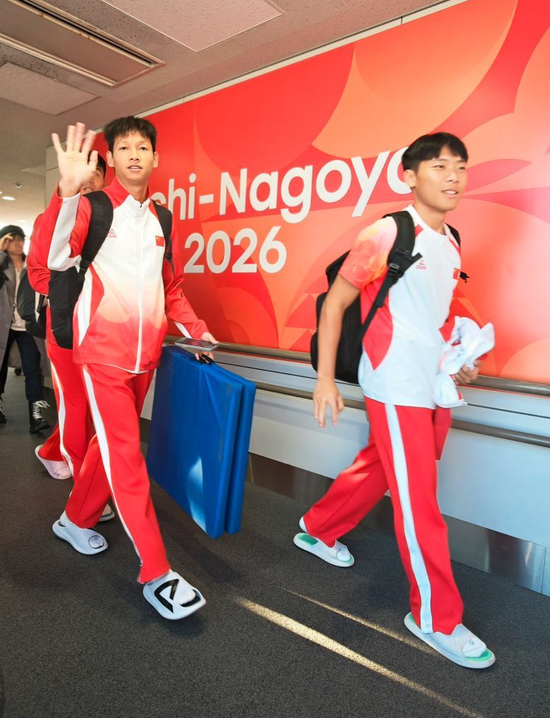 亚残运会中国体育代表团首批队伍抵达日本 亚残运会中国体育代表团首批队伍抵达日本
