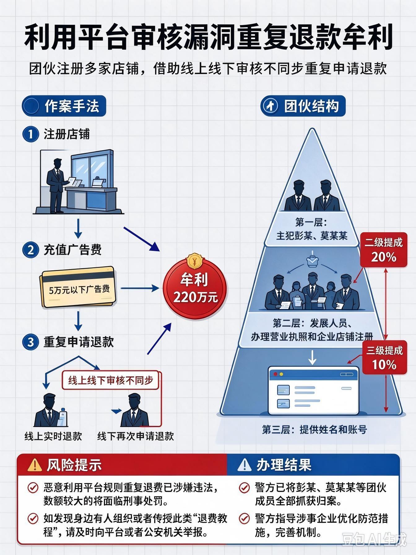 北京警方:团伙钻平台退款漏洞批量“薅羊毛”牟利220万 多人到案 北京警方:团伙钻平台退款漏洞批量“薅羊毛”牟利220万 多人到案
