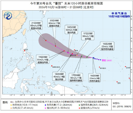 “蔷琵”向偏西方向移动 “蔷琵”向偏西方向移动
