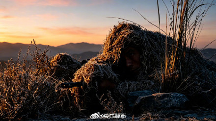 与霞光同框!子弟兵超帅光影大片 与霞光同框!子弟兵超帅光影大片