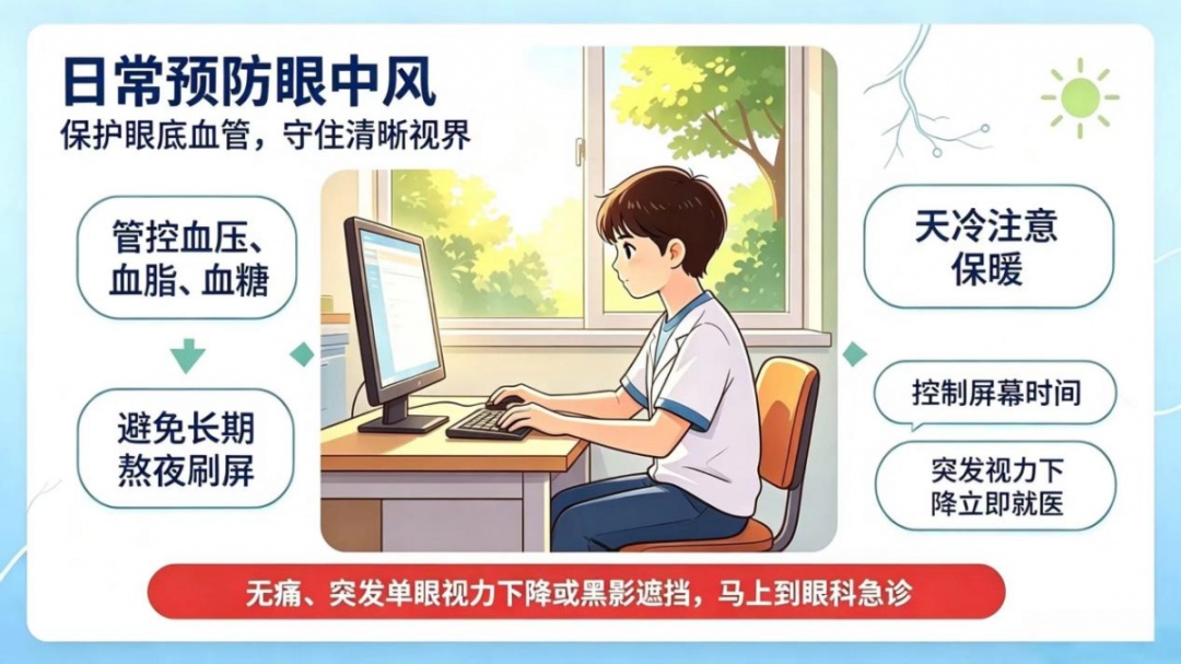 男子熬夜赶PPT致“眼中风”!这些信号要警惕→ 男子熬夜赶PPT致“眼中风”!这些信号要警惕→