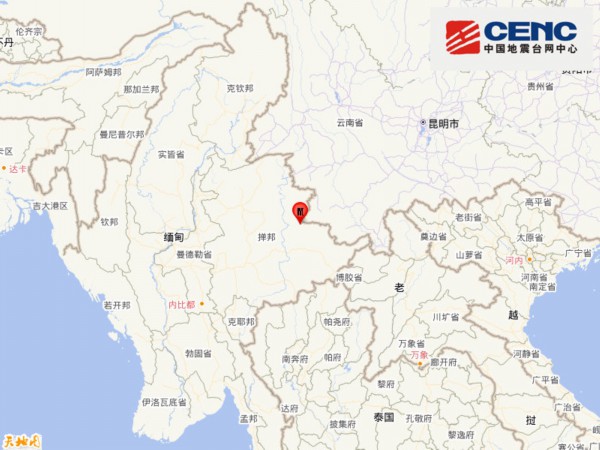 缅甸发生4.3级地震,震源深度9千米 缅甸发生4.3级地震,震源深度9千米
