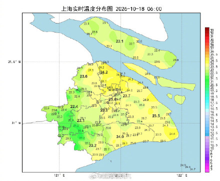上海今天直冲31度下午变天 上海下周一骤降6度