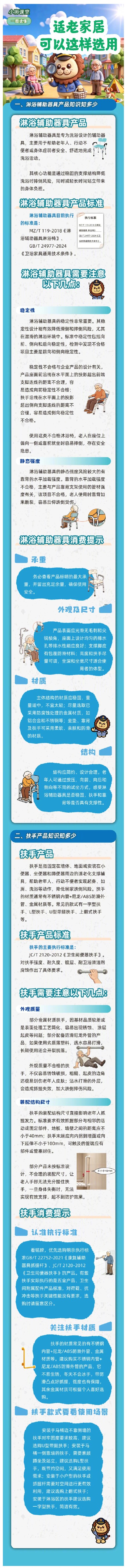 淋浴辅助器具、扶手这类适老家居产品如何选？