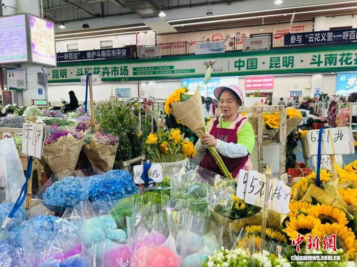 夜访交易量连续27年位居中国第一的昆明斗南花市 夜访交易量连续27年位居中国第一的昆明斗南花市