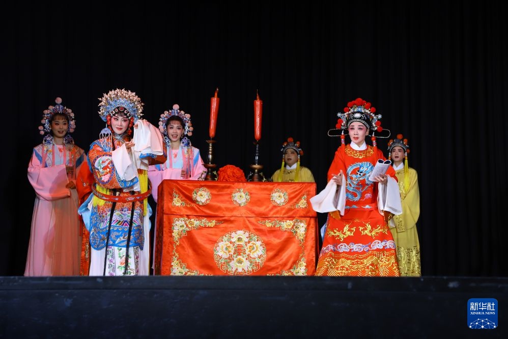 黄梅戏《女驸马》在德上演展现东方戏韵 黄梅戏《女驸马》在德上演展现东方戏韵