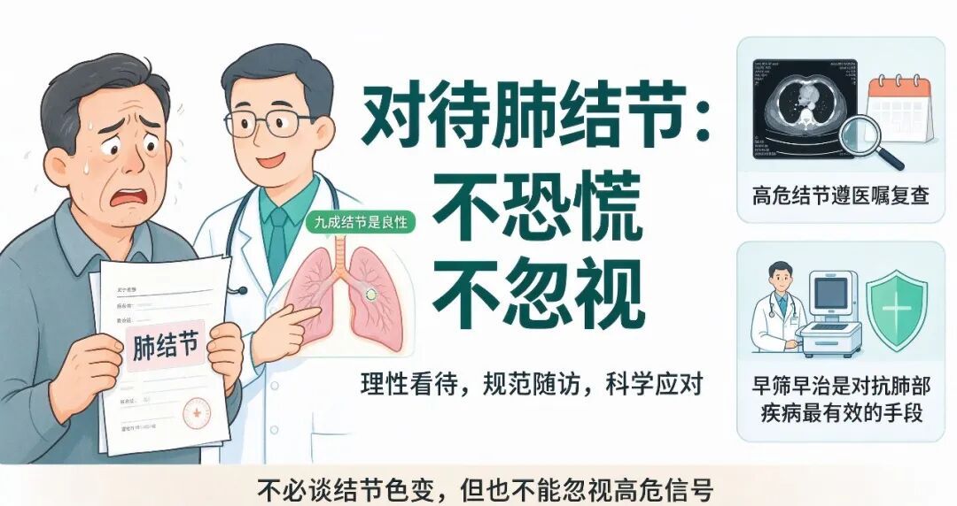 体检查出肺结节别慌！90%都是良性，记住这套判断与复查指南