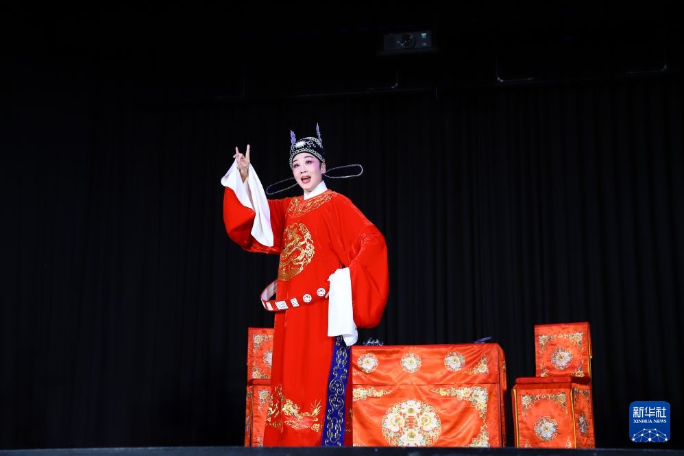 黄梅戏《女驸马》在德上演展现东方戏韵 黄梅戏《女驸马》在德上演展现东方戏韵