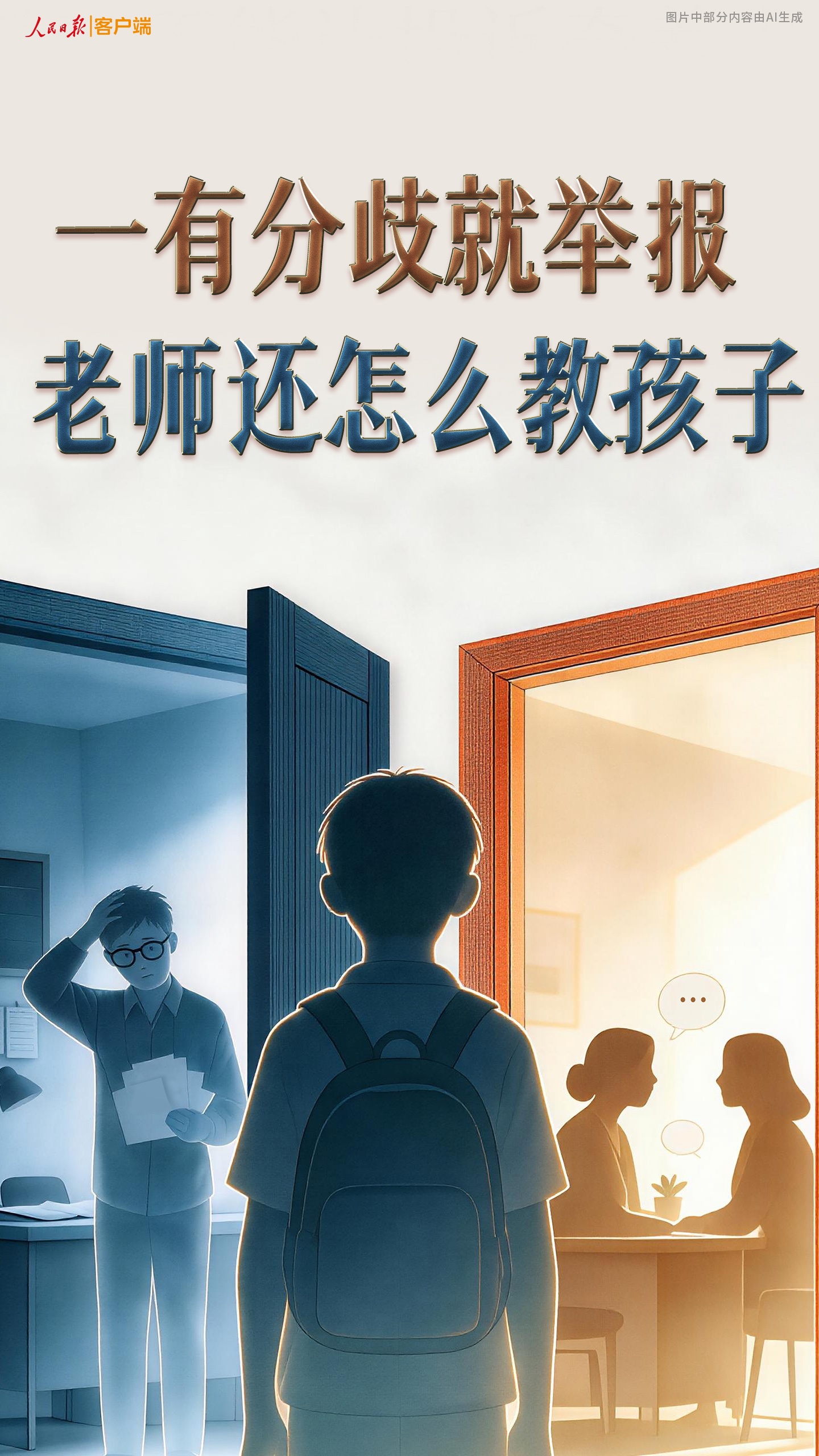 一有分歧就举报,老师还怎么教孩子 一有分歧就举报,老师还怎么教孩子