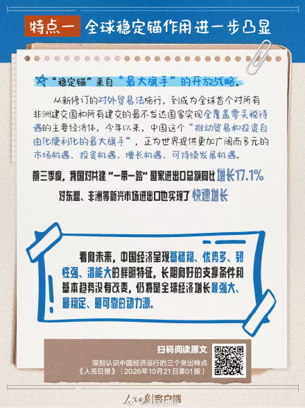 转存！中国经济运行的3个突出特点