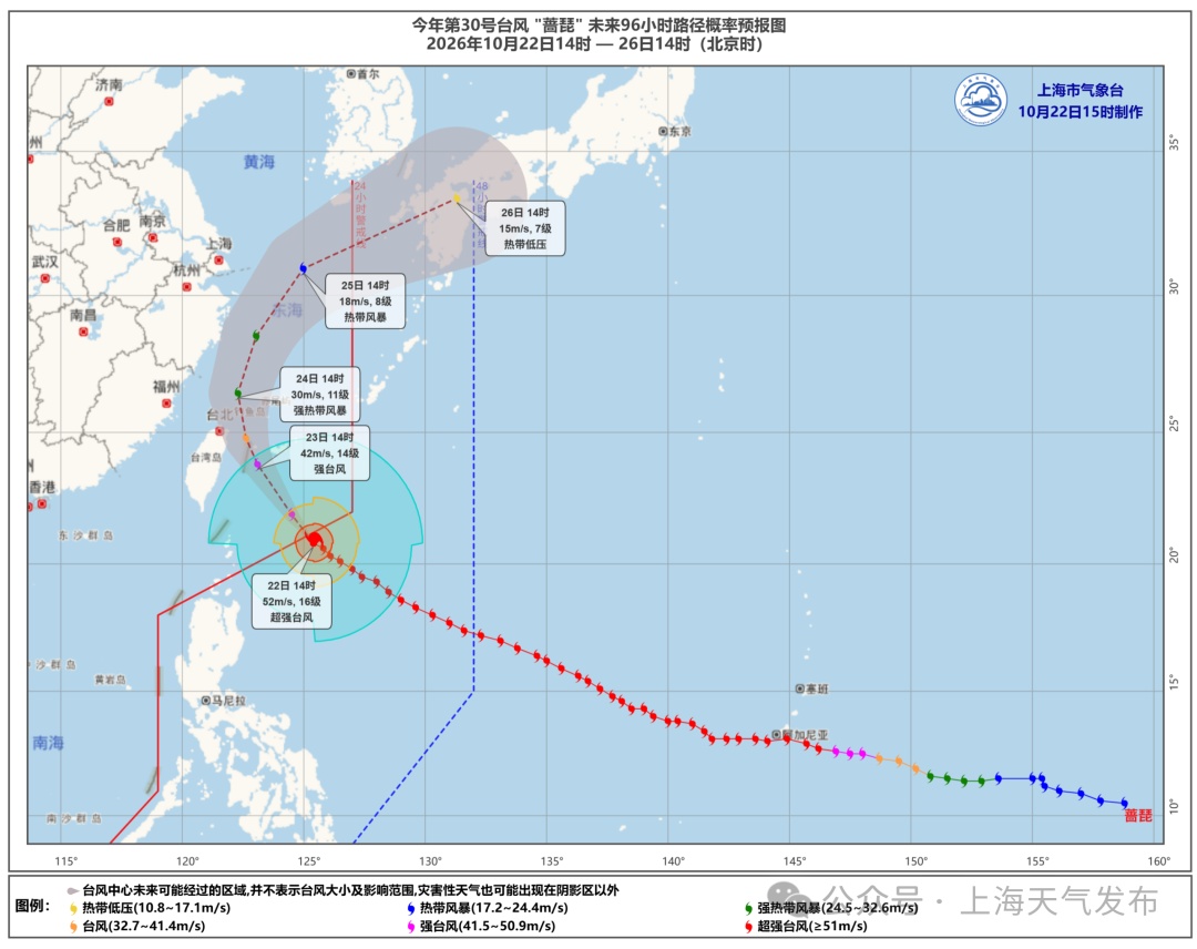 受台风“蔷琵”影响，上海将迎来集中风雨时段