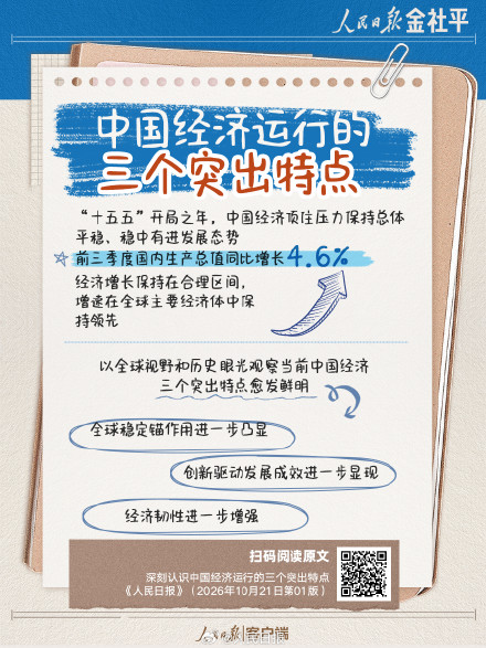转存！中国经济运行的3个突出特点