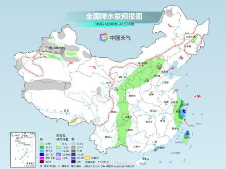 华东沿海仍有强降雨 西北华北等地降水增多 华东沿海仍有强降雨 西北华北等地降水增多