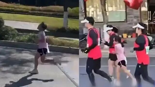 男选手带儿童跑马拉松!用绳子将两人连接?官方回应:取消成绩并禁赛三年! 男选手带儿童跑马拉松!用绳子将两人连接?官方回应:取消成绩并禁赛三年!