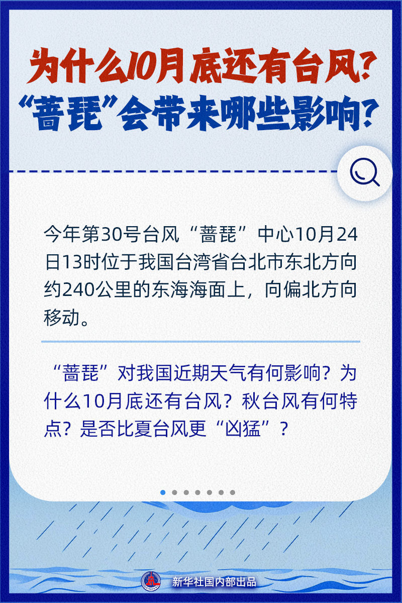为什么10月底还有台风，“蔷琵”会带来哪些影响