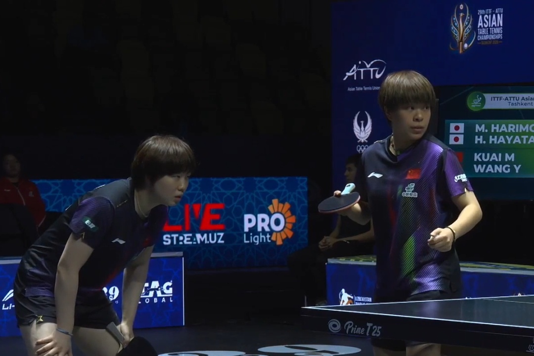 蒯曼/王艺迪3-1逆转日本组合张本美和/早田希娜,获乒乓球亚锦赛女双冠军 蒯曼/王艺迪3-1逆转日本组合张本美和/早田希娜,获乒乓球亚锦赛女双冠军