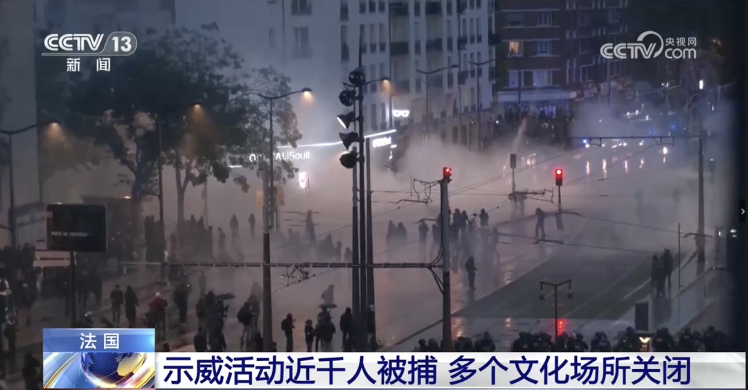 法国多地再次爆发冲突,约千人被捕 法国多地再次爆发冲突,约千人被捕