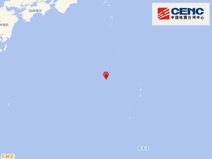 日本小笠原群岛地区附近发生6.8级左右地震 日本小笠原群岛地区附近发生6.8级左右地震