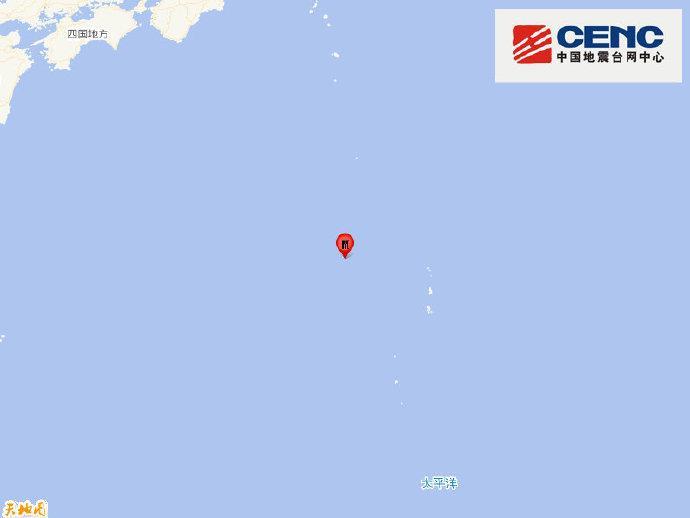 日本小笠原群岛地区发生6.5级地震 震源深度480千米