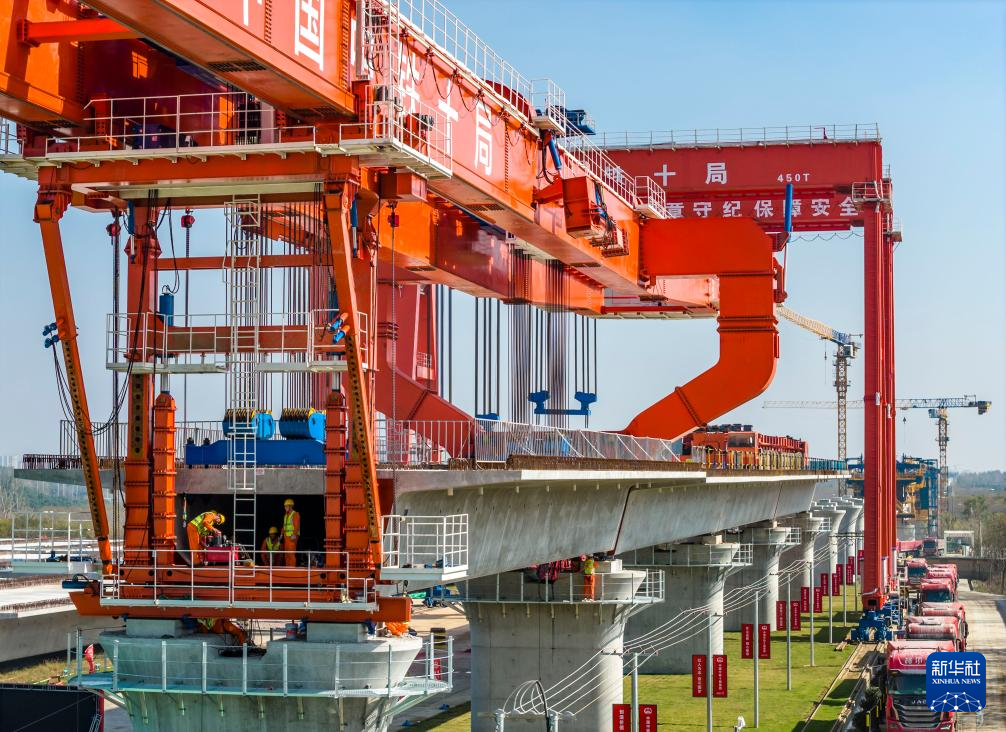 合武高铁安徽段全面进入箱梁架设阶段