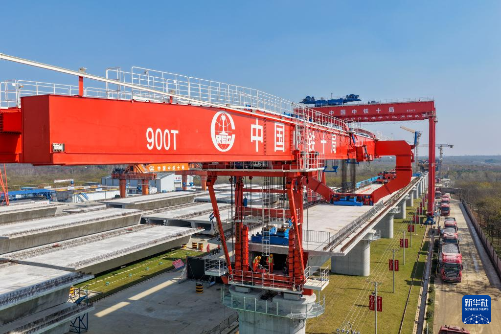 合武高铁安徽段全面进入箱梁架设阶段