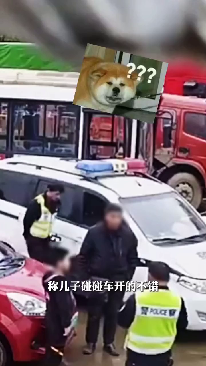 湖南11岁男孩开车上路，爸爸：碰碰车玩得好