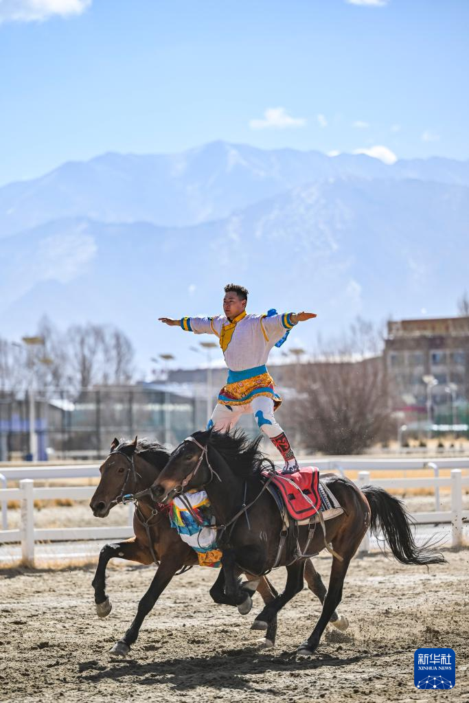 新春走基层丨西藏拉萨：马背上的新年祝福
