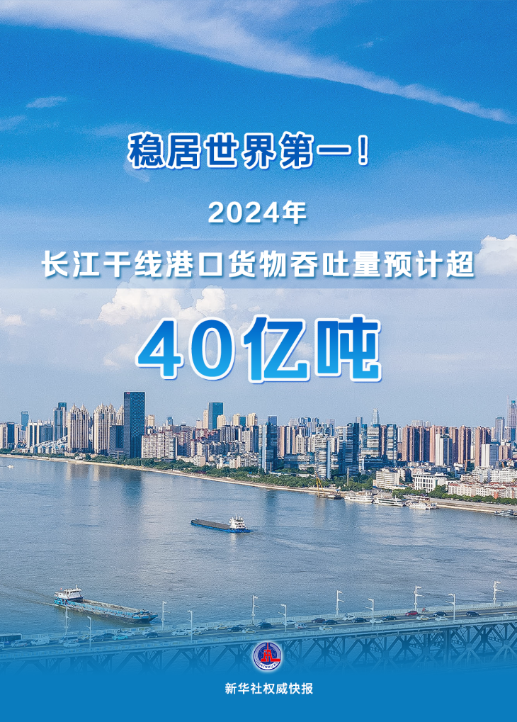 稳居世界第一！2024年长江干线港口货物吞吐量预计超40亿吨